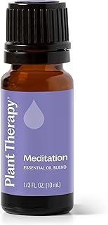 Plant Therapy Meditation Essential Oil Blend 10 mL (1/3 oz) 100% Pure, Undiluted, Calming Aromatherapy for Yoga, Mediation, and Self Care