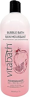 Vitabath Pomegranate Bellini Blush Bubble Bath Rich Foaming Bubbly Soak & Relaxing Aromatherapy Moisturizing & Nourishing Indulgent Suds for Women & Men All Skin Types - 33.8 fl oz