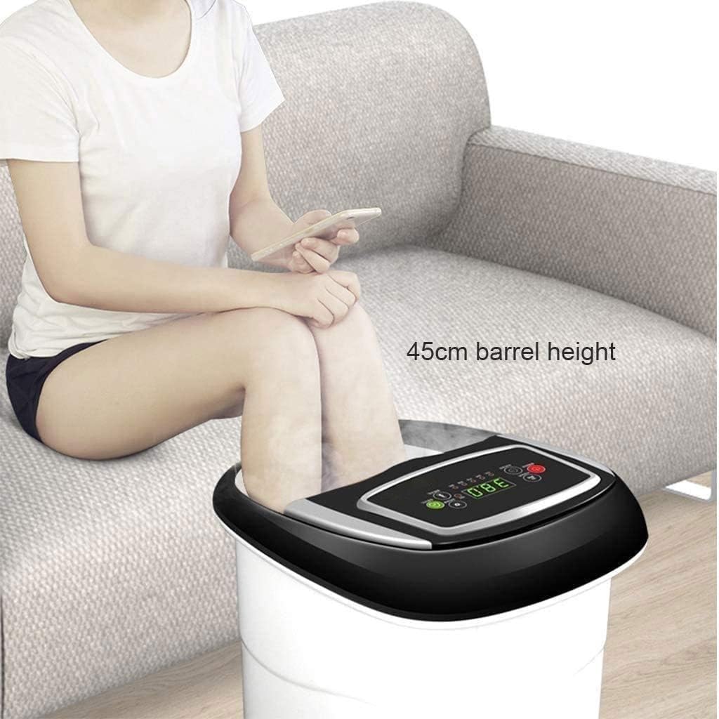Foot Bath Massager with Heat Bubbles and 4 Massage Rollers, Foot Spa Basin Pedicure Soaking Feet with Adjustable Temperature, Comfortable Relax Home Spa Experience