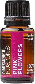 Nature's Fusions Pink Flowers, 100% Pure and Natural Essential Oil Blend for Aromatherapy and Topical Use, .5 Fl Oz (Pack of 1) (15 mL)