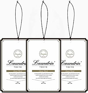 Laundrin Paper Fragrance Classic Floral, 3pk - Closet Freshener - Closet Deodorizer Odor Eliminator - Sachets for Drawers and Closets - Drawer Fresheners for Clothes - Fresh Scents Sachet Packets