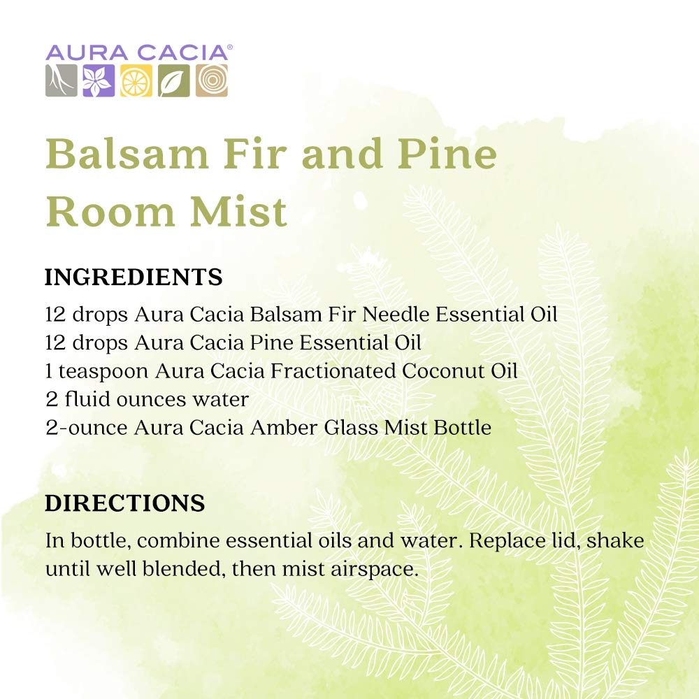 Aura Cacia Balsam Fir Needle Essential Oil | GC/MS Tested for Purity | 15ml (0.5 fl. oz.)
