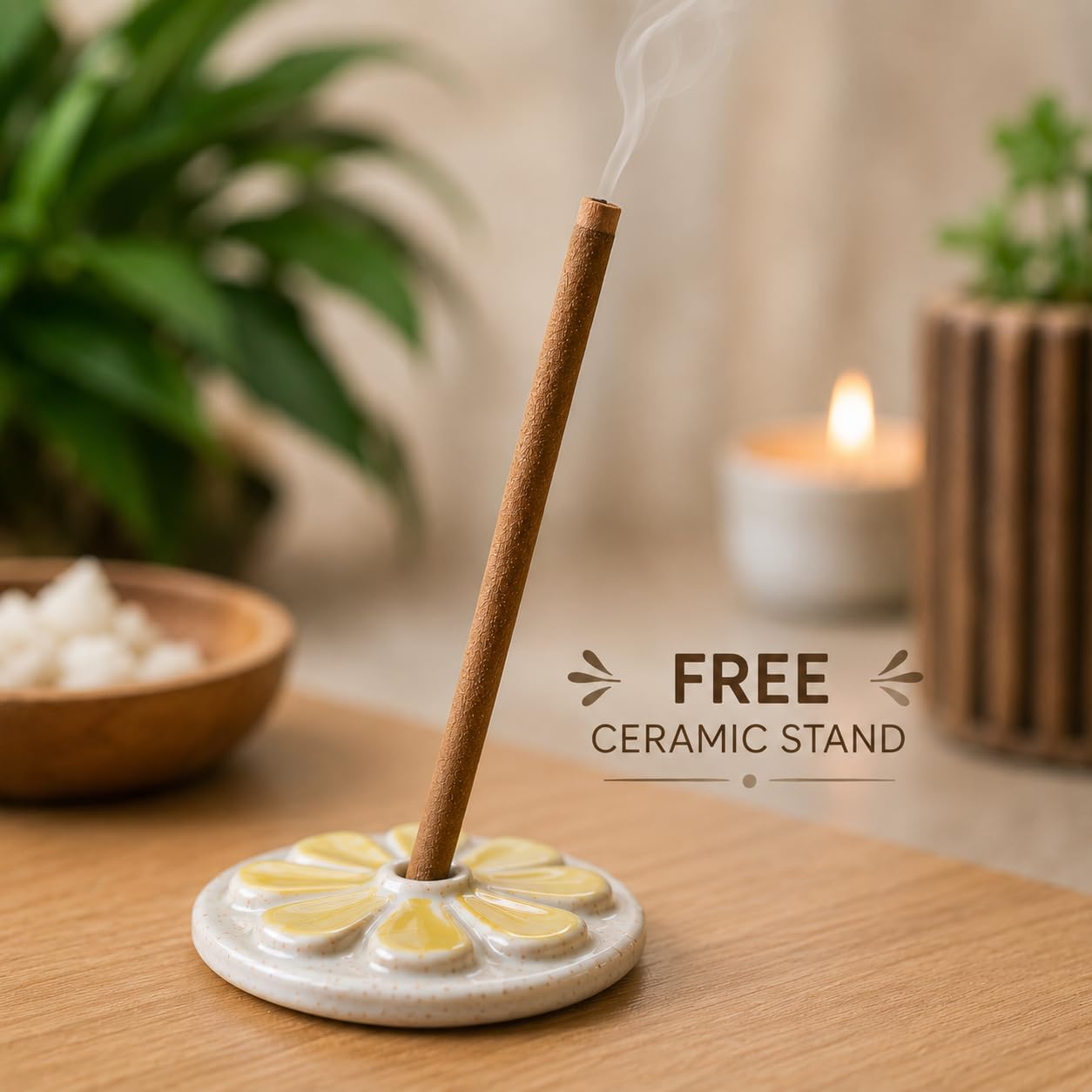 Nirmalaya Premium Sandalwood Dhoop Sticks (40 Sticks, 180g) | Bambooless Sticks, Charcoal Free Incense Sticks Made from Recycled Flowers | Long Lasting 25 Min Burn | for Pooja, Yoga & Meditation