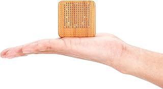Weljoy Wood Grain Portable Diffuser for Essential Oils – Car or Travel, Mini Size, Quiet, Waterless, Re-Chargeable Battery or USB (Wood Grain)