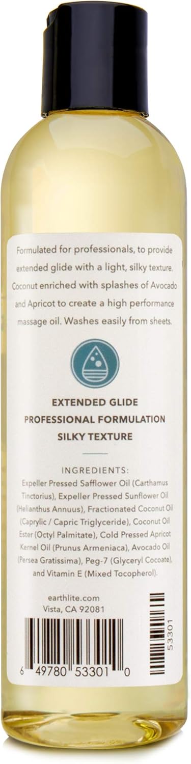 EARTHLITE Massage Oil PRO-LITE – Plant-Based, Nut-Free, Unscented, High Performing