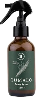 Room Spray - Sophisticated, All-Natural Home Fragrance, Pure Essential Oil Air Freshener & Odor Eliminator, Refreshing Scent - Made in the USA, Vetiver & Lavender, 4 oz Glass Bottle