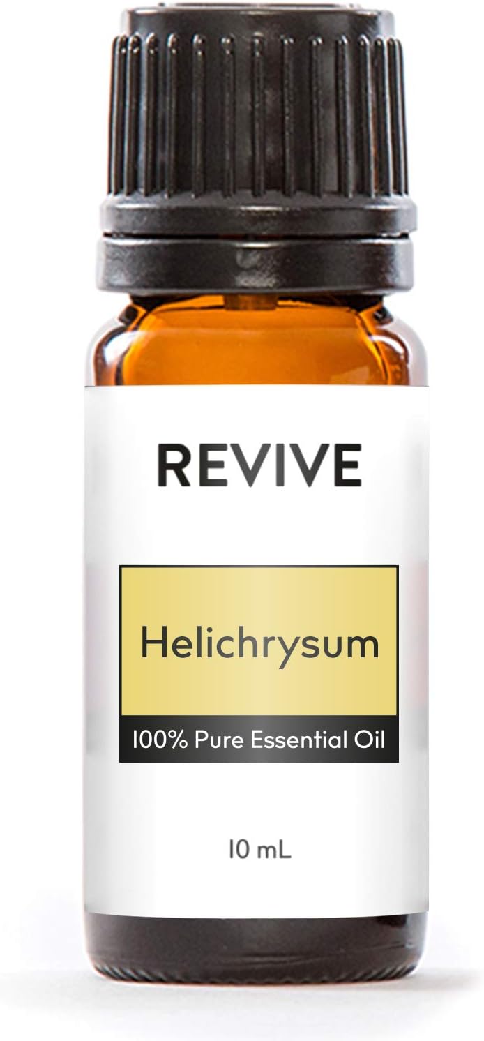 Helichrysum Essential Oil by Revive Essential Oils - 100% Pure Therapeutic Grade, for Diffuser, Humidifier, Massage, Aromatherapy, Skin & Hair Care