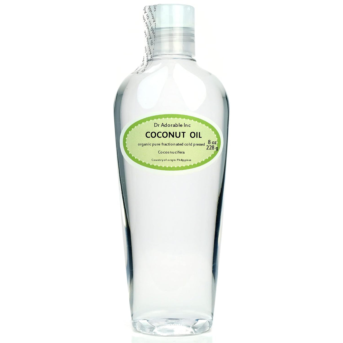 Dr Adorable - 8 oz - Fractionated Coconut Oil - 100% Pure Natural Organic Skin Lip Body & Hair Oil Moisturizer & Softener