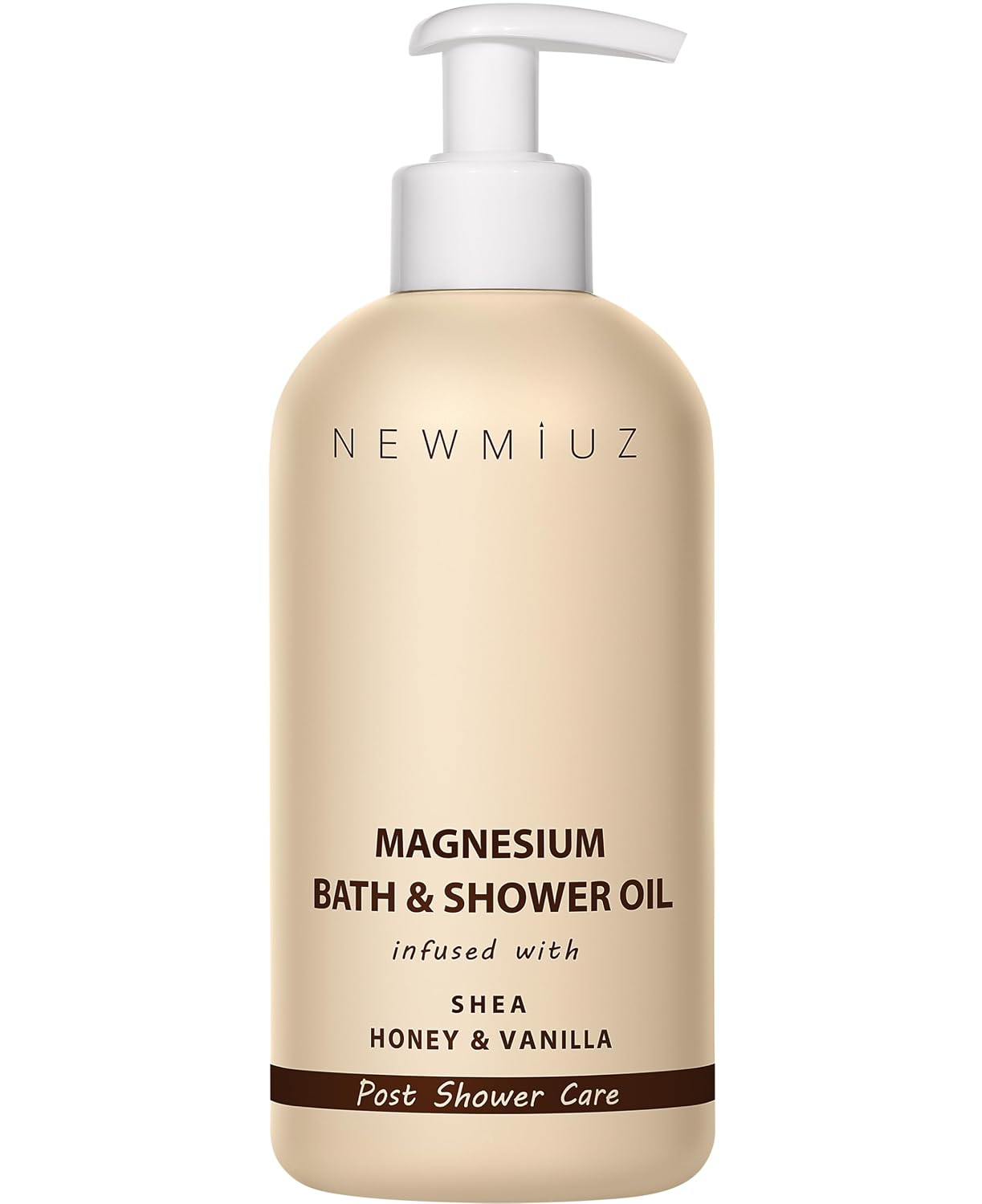New Miuz Magnesium InShower Body Conditioner Soft Skin Post Shower Care Moisturizer for Body Legs Bath Oil for Dry Skin Shea Butter Honey Vanilla Self Care Spa Gift