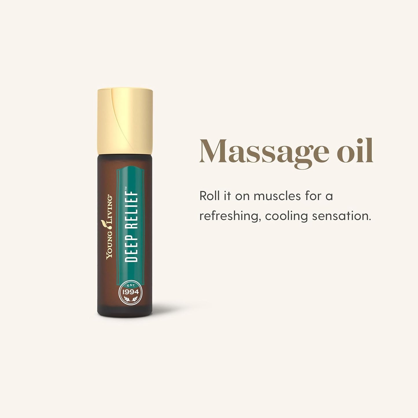 Young Living Deep Relief Roll-On | 10 ml | Cooling Essential Oil Blend for Topical Use | Compact & Travel-Friendly