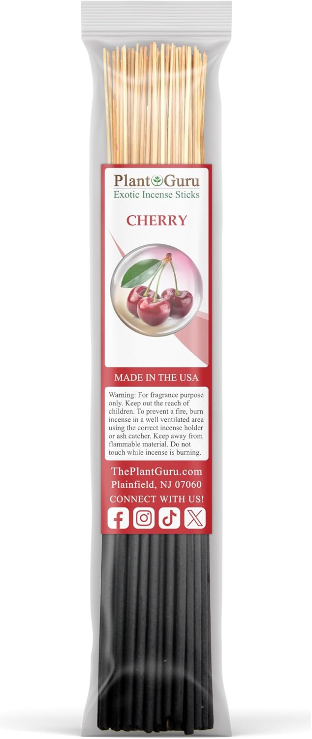 Fruits Incense Sticks Variety Set Bulk 500 Pack Sampler 11" Sticks - 5 Bundles of 100 Sticks Per Bundle. Set Includes - Black Coconut, Cherry, Mango, Strawberry and Sweet Orange