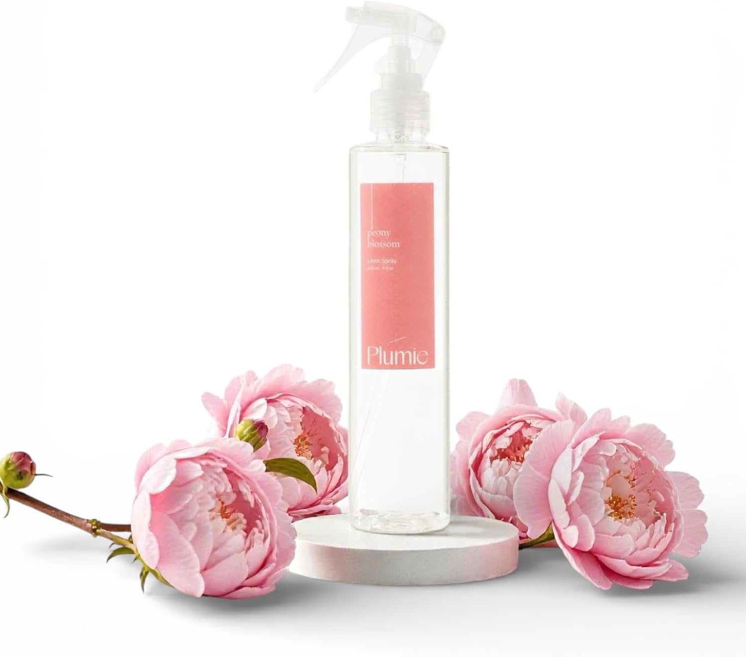 Linen Spray - 9 Fl oz - Peony Blossom Scent - Fabric Freshener - Odor Eliminator - Refreshing Linen Mist - Floral Home Fragrance - Perfect for Bedding and Upholstery