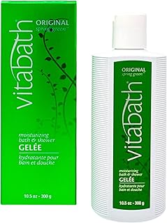 Vitabath Original Spring Green Moisturizing Bath & Shower Gel Wash Intoxicating Botanical Skin Rejuvenation, Hydrating Dry Skincare, Body Cleanser & Foaming Gelee - 10.5 oz