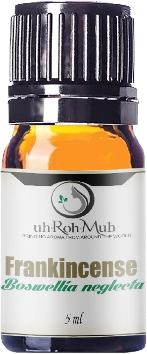 Frankincense Neglecta Essential Oil - Steam Distilled Boswellia Neglecta, Resin Oil, Warm Woody Aroma Base Note for Aromatherapy, Skincare, Massage, and DIY Cosmetic Blends - Ethiopia - 5 ml