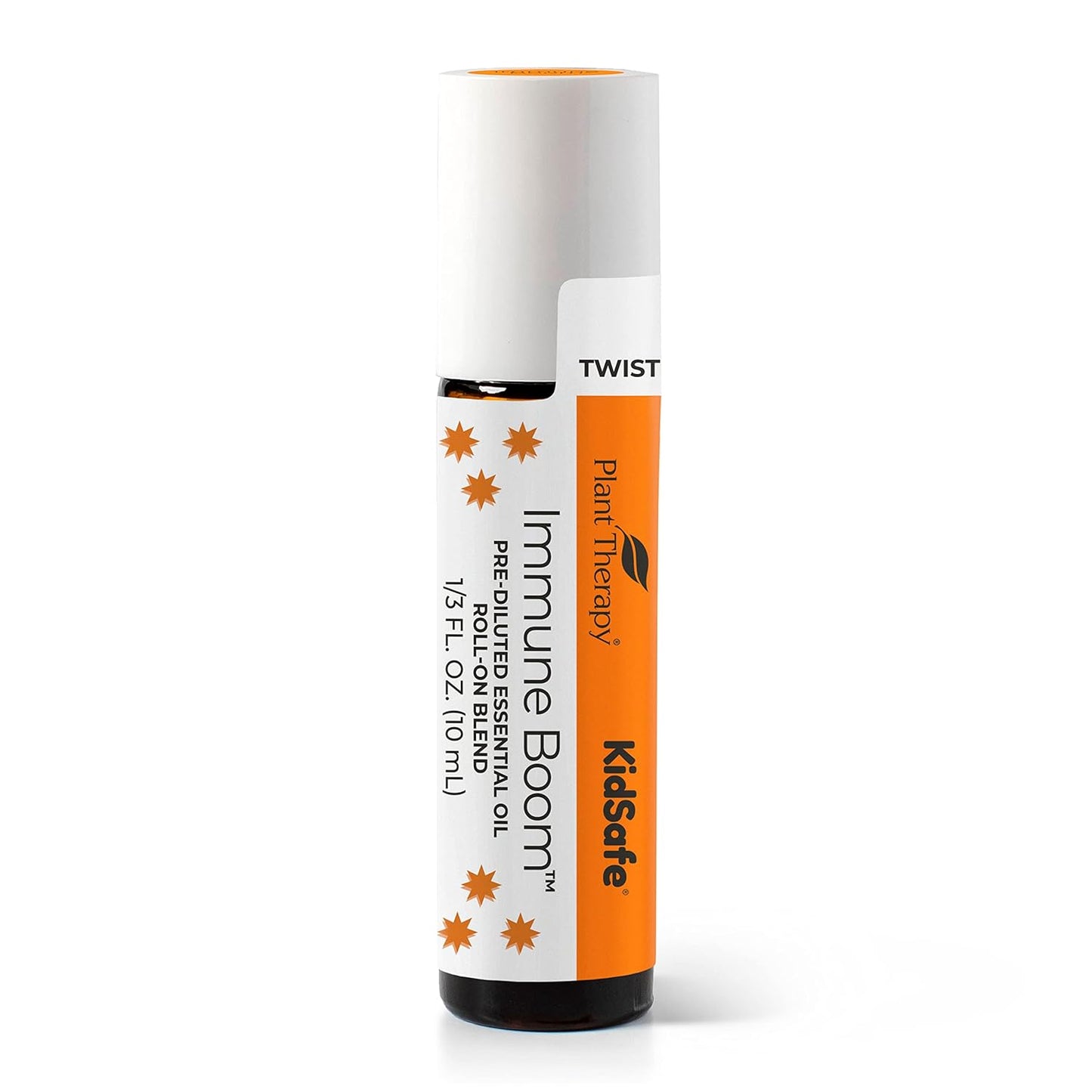 Plant Therapy Immune Boom KidSafe Essential Oil Blend Pre-Diluted Roll-On 10 mL (1/3 oz) Ready to Use, Made with Pure Essential Oils and Fractionated Coconut Oil