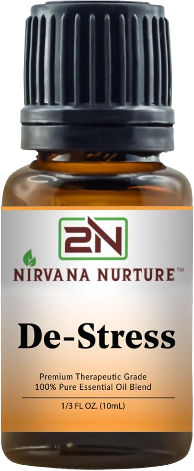 De Stress Blend 100% Pure Natural Premium Grade, Undiluted, Ease Stress, Aromatherapy, Mood Booster, Calm & Relax Mind