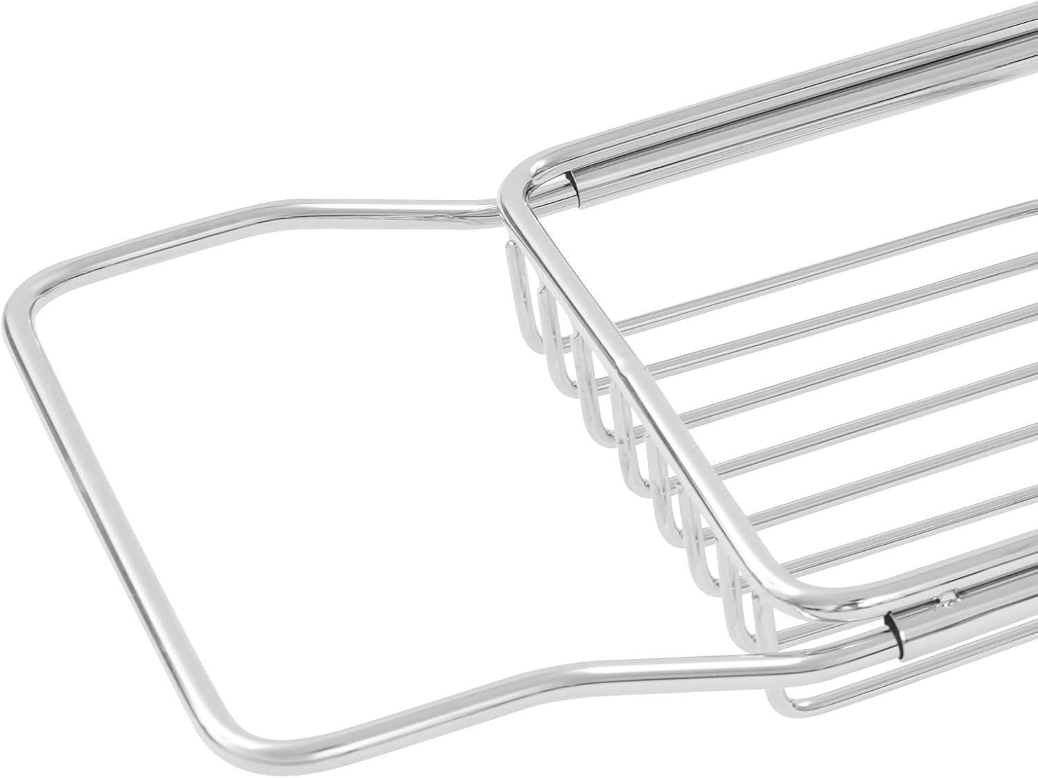 Stainless Steel Bathtub Tray with Removable Marble Board,Extendable Rectangular Bathtub Tray,Adjustable Bath Caddy Board for for Bath Bombs, Spa, Shower (Silver+White)