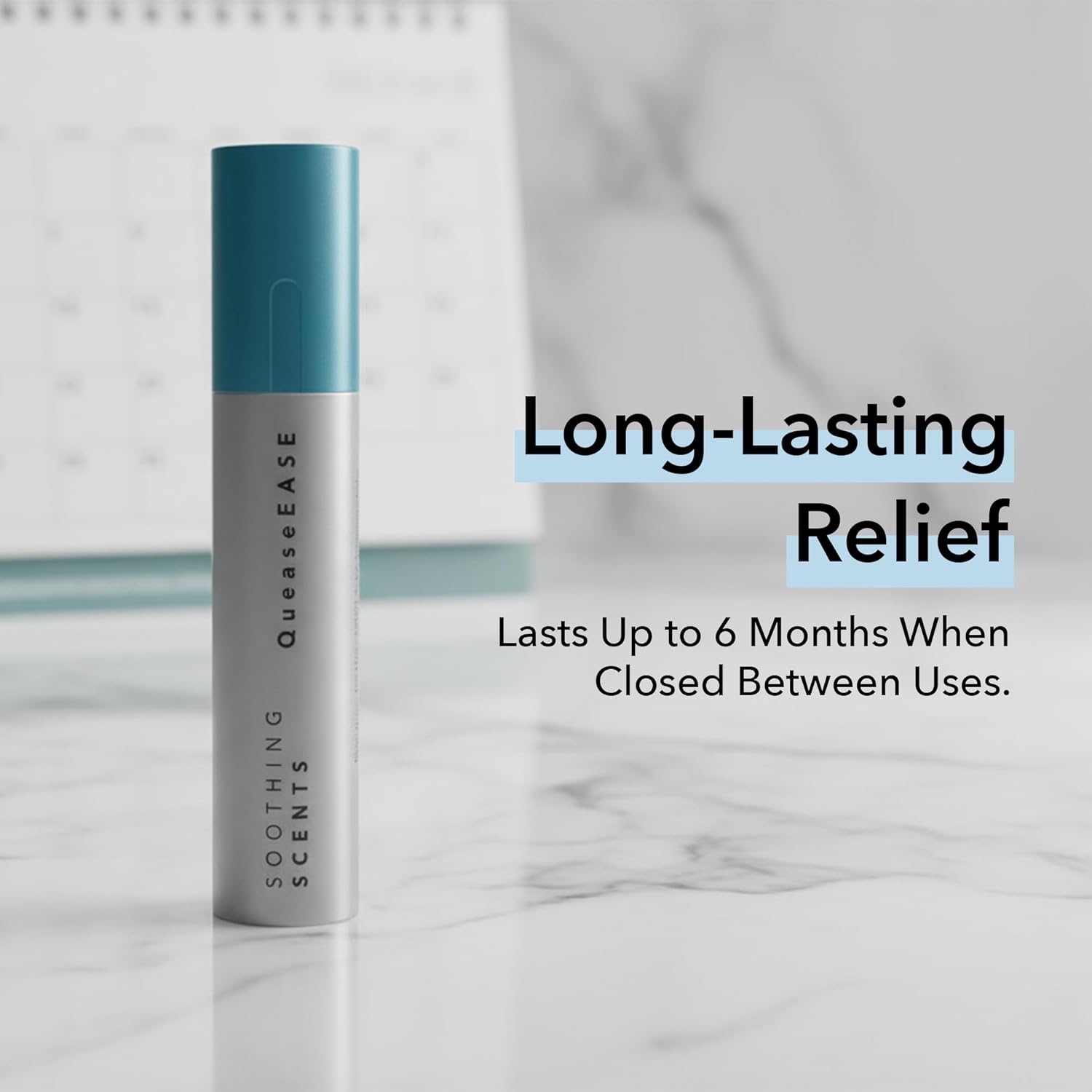 QueaseEASE Aromatic Nasal Inhaler for Nausea, Motion & Morning Sickness, GLP-1 Nausea, Chemo Queasiness, – Drug-Free Essential Oil Stick for Fast, Portable Relief from Queasy Moments