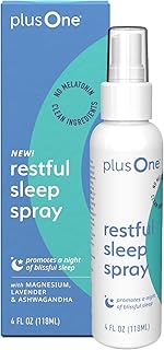 Plus One Blissful Sleep Spray – Magnesium, Lavender & Ashwagandha for Relaxation, Calm & Rest – Hormone-Free, Fragrance-Free, Menopause-Friendly Aromatherapy Mist