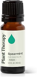 Plant Therapy Spearmint Essential Oil 10 mL (1/3 oz) 100% Pure, Undiluted, Digestive Health, Fresh Scent, Tension Relief