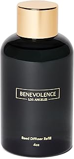 Benevolence LA Lavender & Eucalyptus Reed Diffuser Oil Refill | Long Lasting Home Fragrance for Bathroom and Bedroom | Essential Oils for Relaxation - 4 oz