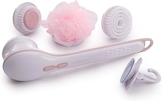 Finishing Touch Flawless Cleanse Spa, Electric Body Brush- with 3 Multi-Purpose Cleansing Heads for a Full Body Spa Experience