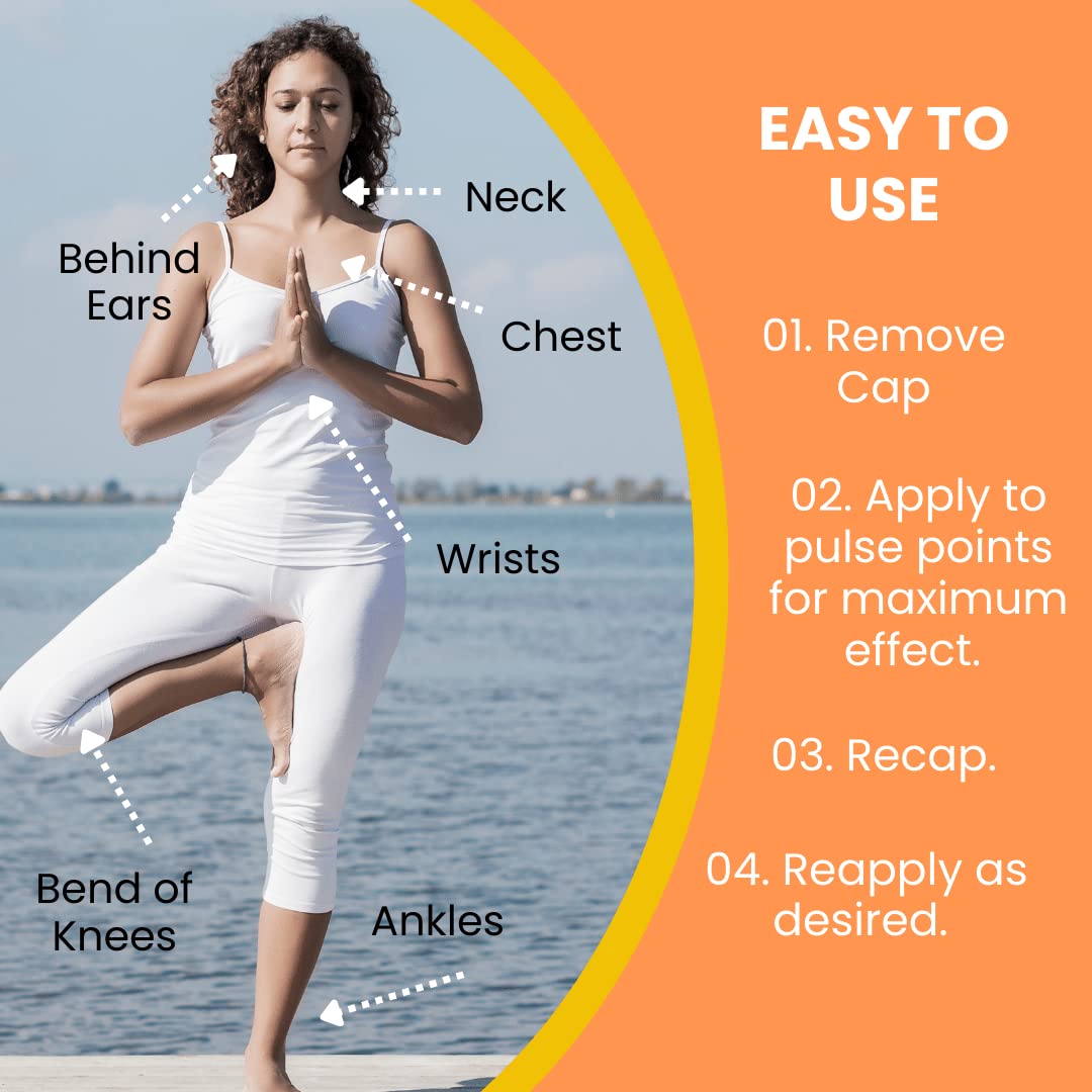 Stripped BRAIN ZAP Aromatherapy Roll On (12ml) – Energy, Focus, Mental Clarity, Inspiration – Mood Lifting Citrus, Mint, Herbal Fragrance – Natural Study Aid – Stocking Stuffer Idea (Single Bottle)