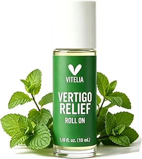Vertigo Relief Anti-Dizzy Roll On – Botanical Essential Oil Blend for Balance Support, Non-Drowsy, Portable Anti-Dizzy Comfort, Easy Apply for Daily Use, 10ML (1PC)