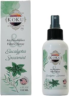 Eucalyptus Spearmint Air Freshener - Room Spray - Odor Eliminator - Deodorizer - Car Air Freshener - Home Spray - Linen Spray - Fabric Refresher - Non-Toxic - Alcohol Free - Made in USA (4 Oz)