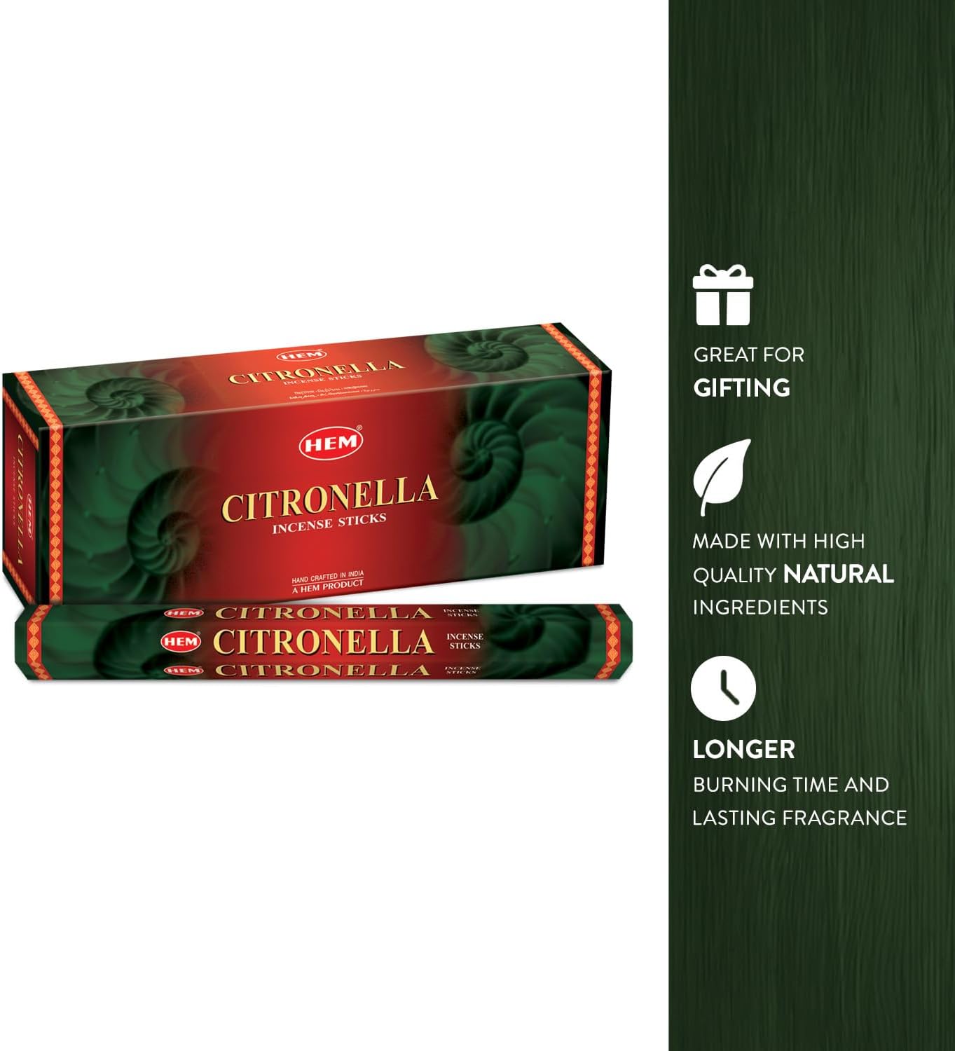 Hem Citronella Incense Sticks, 120 Count