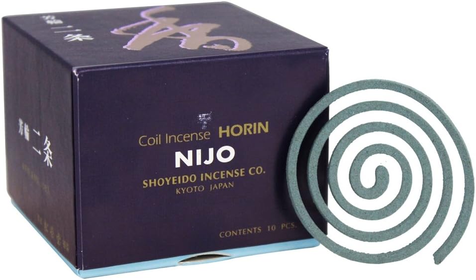 Shoyeido Incense Coils, Nijo (Avenue of the Villa) 1set