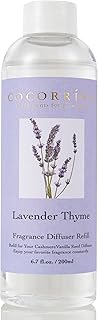 COCORRÍNA Reed Diffuser Refill- Lavender Thyme 6.7 oz. Reed Diffuser Oil Refill Home Fragrance for Bedroom, Bathroom Home Decor
