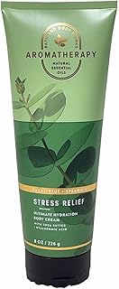 Bath & Body Works Aromatherapy Eucalyptus & Spearmint Body Cream with Natural Essential Oils 8 Ounce (Eucalyptus & Spearmint), 1 item