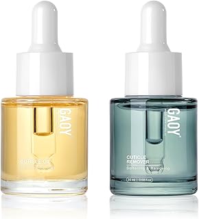 GAOY Cuticle Care Kit - Cuticle Oil and Cuticle Remover, 20ml 2 Pcs Cuticle Nourishes and Softener, Promotes Nail Growth and Strength