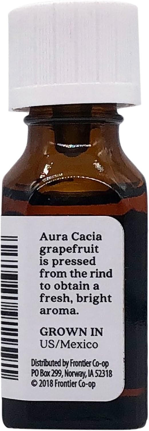 Aura Cacia Essential Oil, Joyful Grapefruit, 0.5 fluid ounce, Packaging May Vary