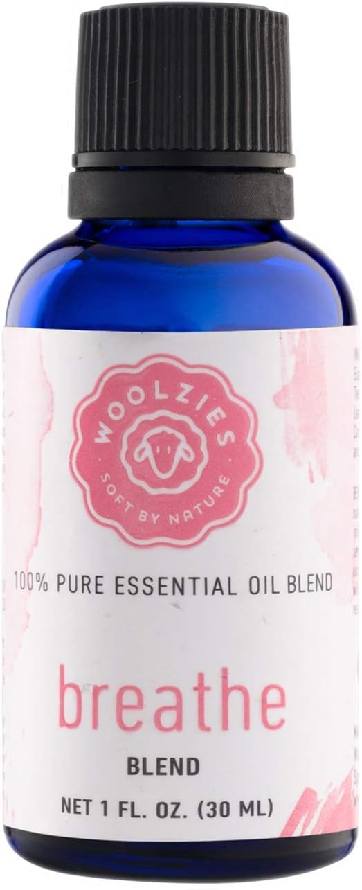 Woolzies Breathe Essential Oil Cold Stopper Blend For Cold, Cough, Congestion, Sinus Relief, Allergy, Headache, Aromatherapy, Scents & Diffuser