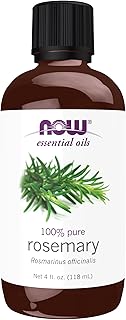 NOW Essential Oils, Rosemary Oil, Purifying Aromatherapy Scent, Steam Distilled, 100% Pure, Vegan, Child Resistant Cap, 4-Ounce