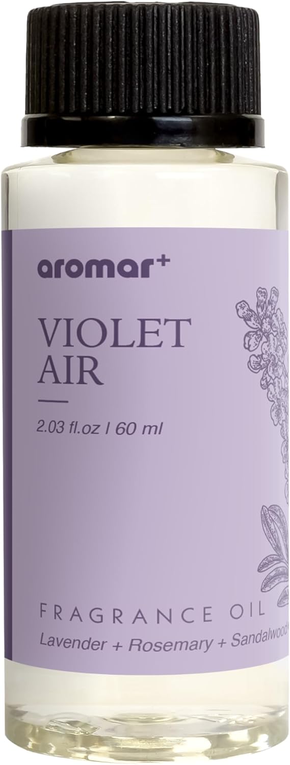 Aromar+ Fragrance Oil – Violet Air – Luxury Hotel Scent Experience with Lavender, Rosemary & Sandalwood – for Waterless Diffusers – Long-Lasting Home Aroma – 2oz/60mL