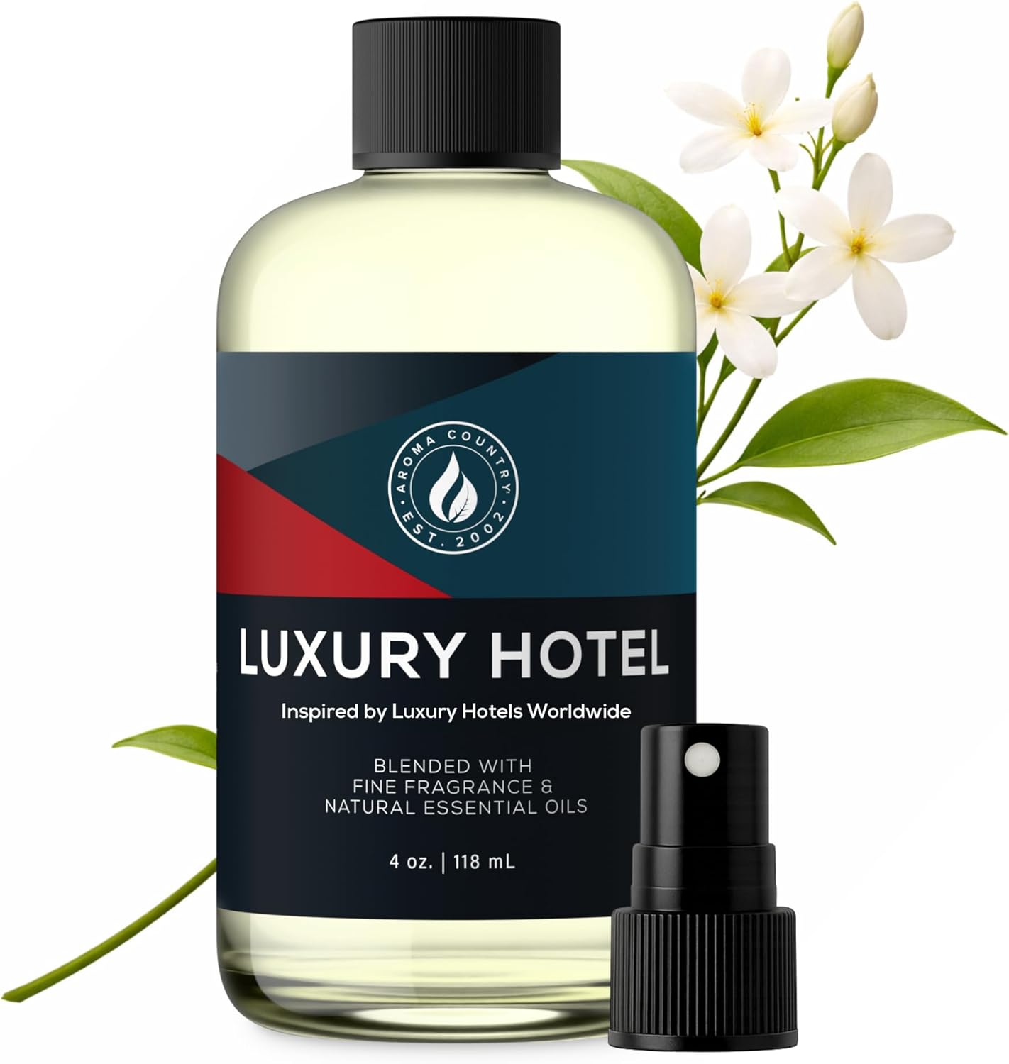 Aroma Country Ritzy Luxury Hotel Diffuser Oil - Luxury Hotel Scent for Diffuser & Air Fresheners - Essential Oil Diffuser Refill, Home Fragrance Collection with Gardenia & Amber (4 Fl. Oz)