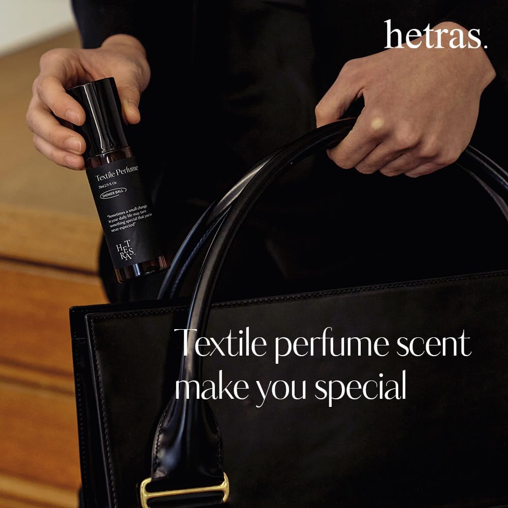 hetras Textile Perfume (Soosunhwa) – TSA-Approved Travel Fabric Spray with Wrinkle Release | 2.7 fl.oz Portable Clothing Odor Eliminator Mist | Spring Floral Narcissus & Powdery Musk Aroma for Linen