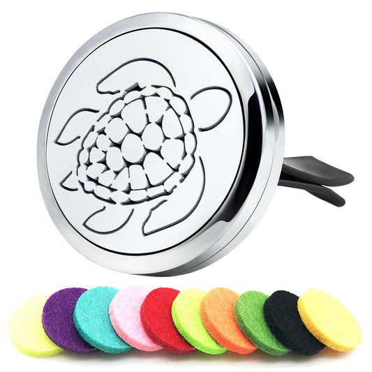 30mm Car Essential Oil Diffuser Vent Clips Car Automotive Air Fresheners Christmas Car Accessories for Women(Sea Turtle)