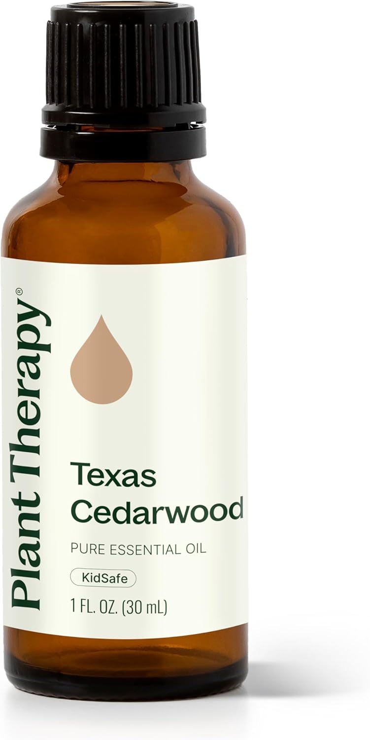 Plant Therapy Texas Cedarwood Essential Oil 30 mL (1 oz) 100% Pure, Undiluted, Aromatherapy for Mood Support and Clear Breathing