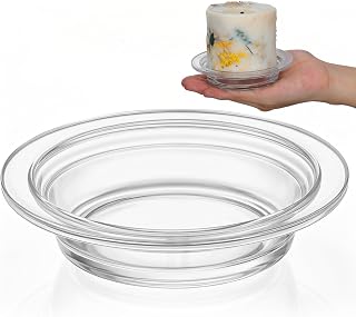 1Pc Wax Warmer Replacement Dish, 4.5in Glass Aromatherapy Melting Plate Round Oil Tray Candle Heatings Bowl Wax Heating Tray for Home Office Lamp Waxes Oil Melting | High cost performance