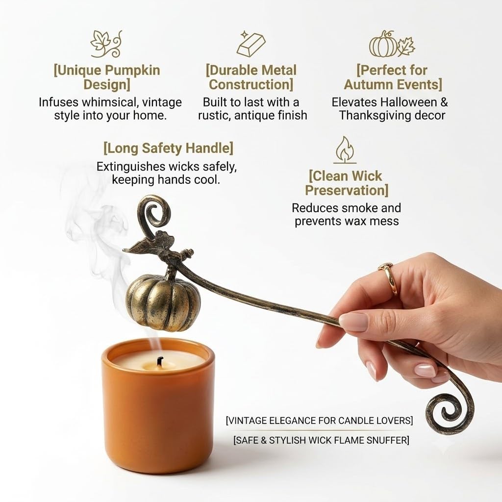 ZOOYOO Pumpkin Candle Snuffer