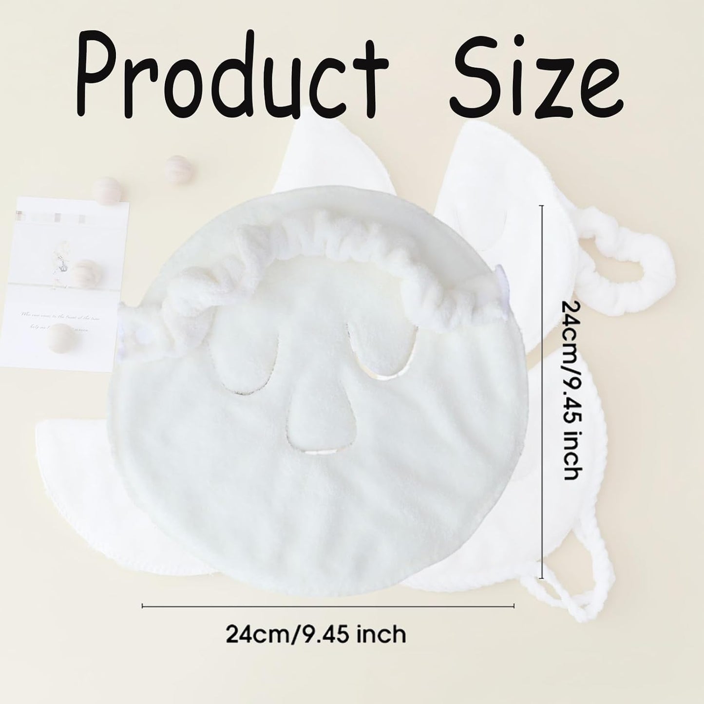 mdgfge 3Pcs Face Steaming Towel Mask Hot Cold Compress Moisturizing Face Steamer Beauty Reusable Soft Breathable Facial Towel for Women Skin Face Care Home Salon Supplies