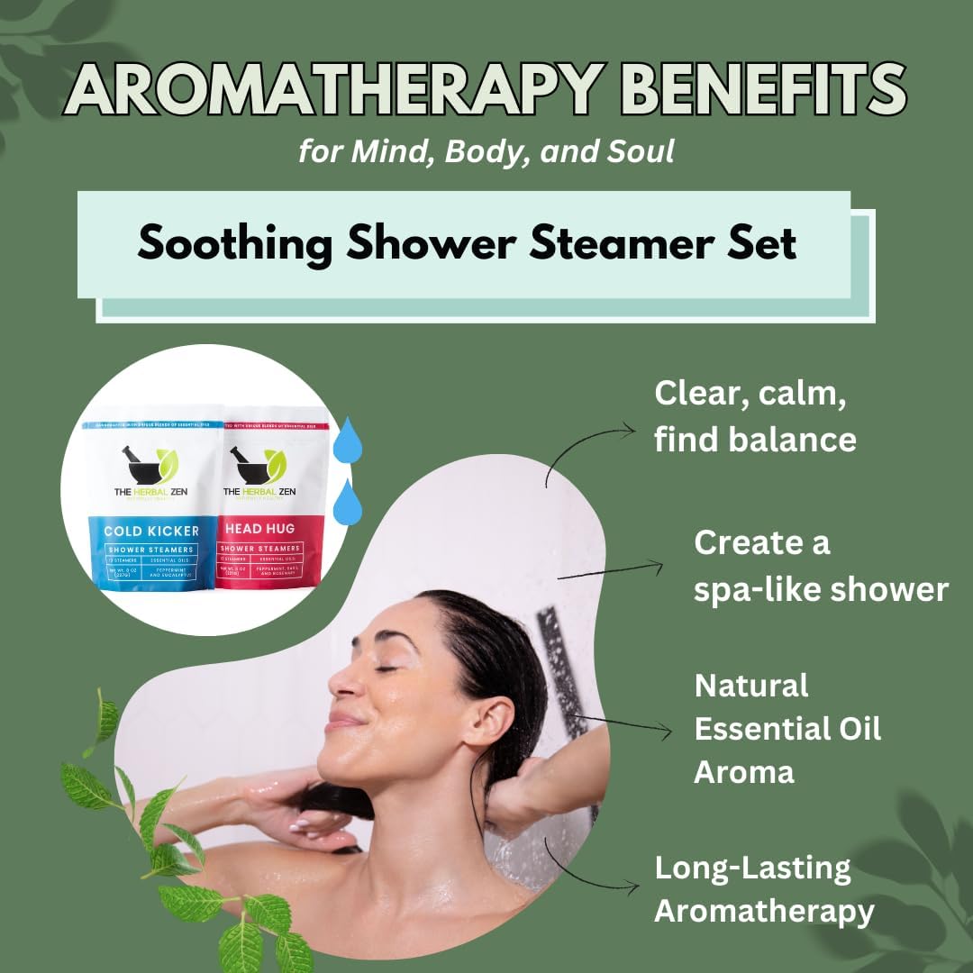 Aromatherapy Shower Steamer Gift Set - USA Made Mothers Day Gift for Mom - Shower Bomb Tablets Made with Soothing Natural Essential Oils - Relaxation Gift for Women and Men
