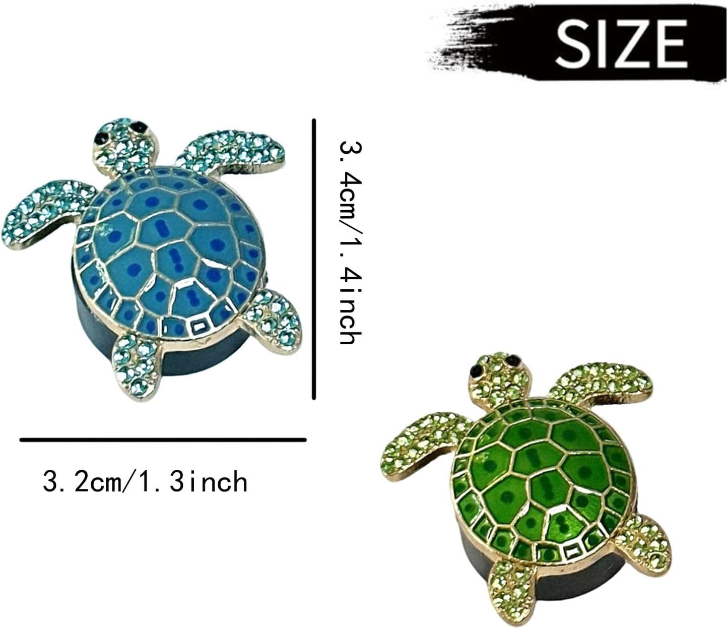 4pcs Cute Sea Turtles Car Air Vent Diffuser – Clip-On Fragrance Air Freshener for Cars with Replaceable Refills, Adorable Animal Car Vent Clip for SUV & Truck (Blue Green, Ocean)