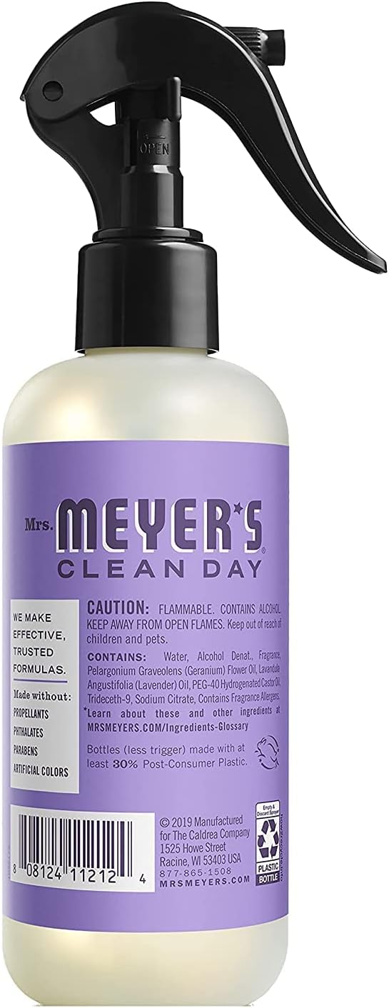 Mrs. Meyer's Clean Day Room Freshener, Lilac, 8 Fl Oz (Pack of 4)
