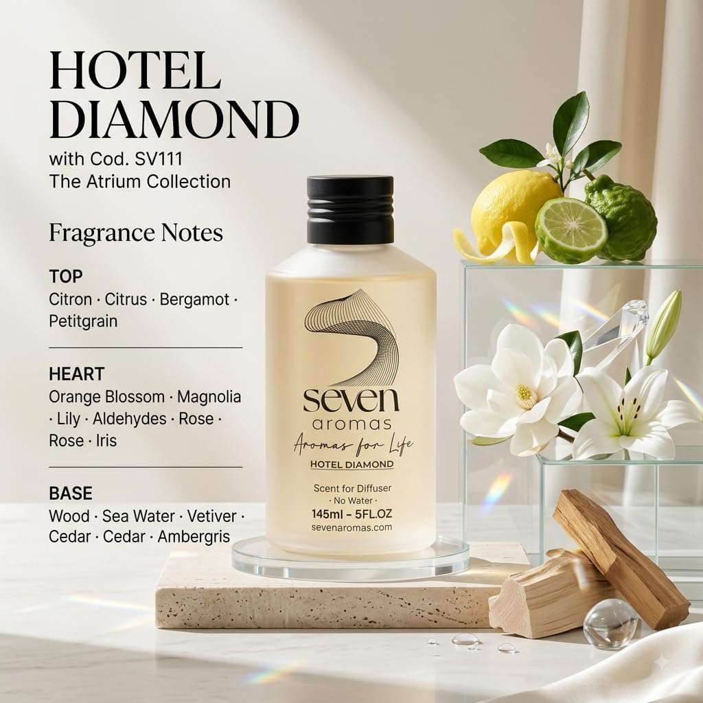 SevenAromas Hotel Diamond 100% Fragrance Oil for Diffusers