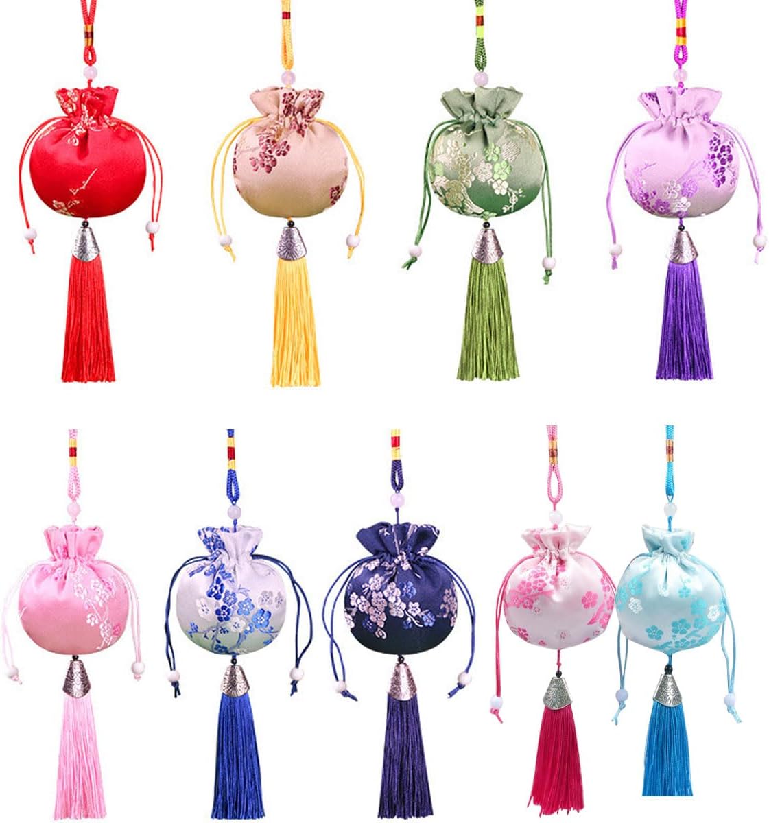 Snadulor 30 Pcs Drawstring Sachet Bags,Chinese Sachet Silk Brocade Coin Bags Pouches with Drawstring Jewelry Gift Bag Candy Sachet Bag.